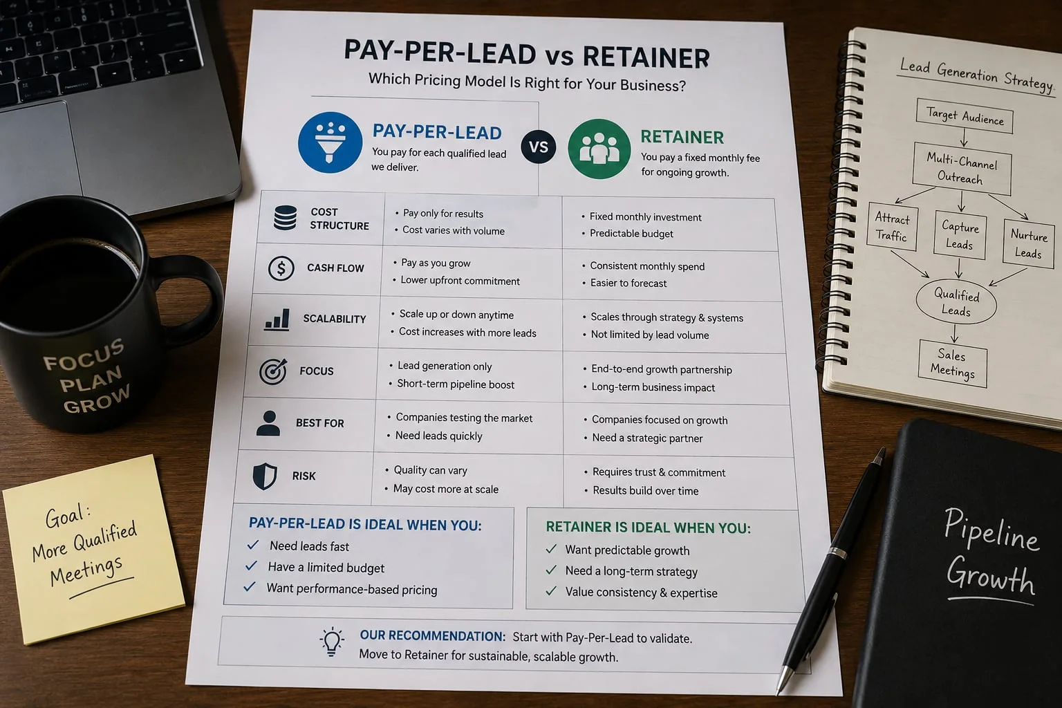 Pay Per Lead vs Retainer: Which Model Is Right for Your Business?